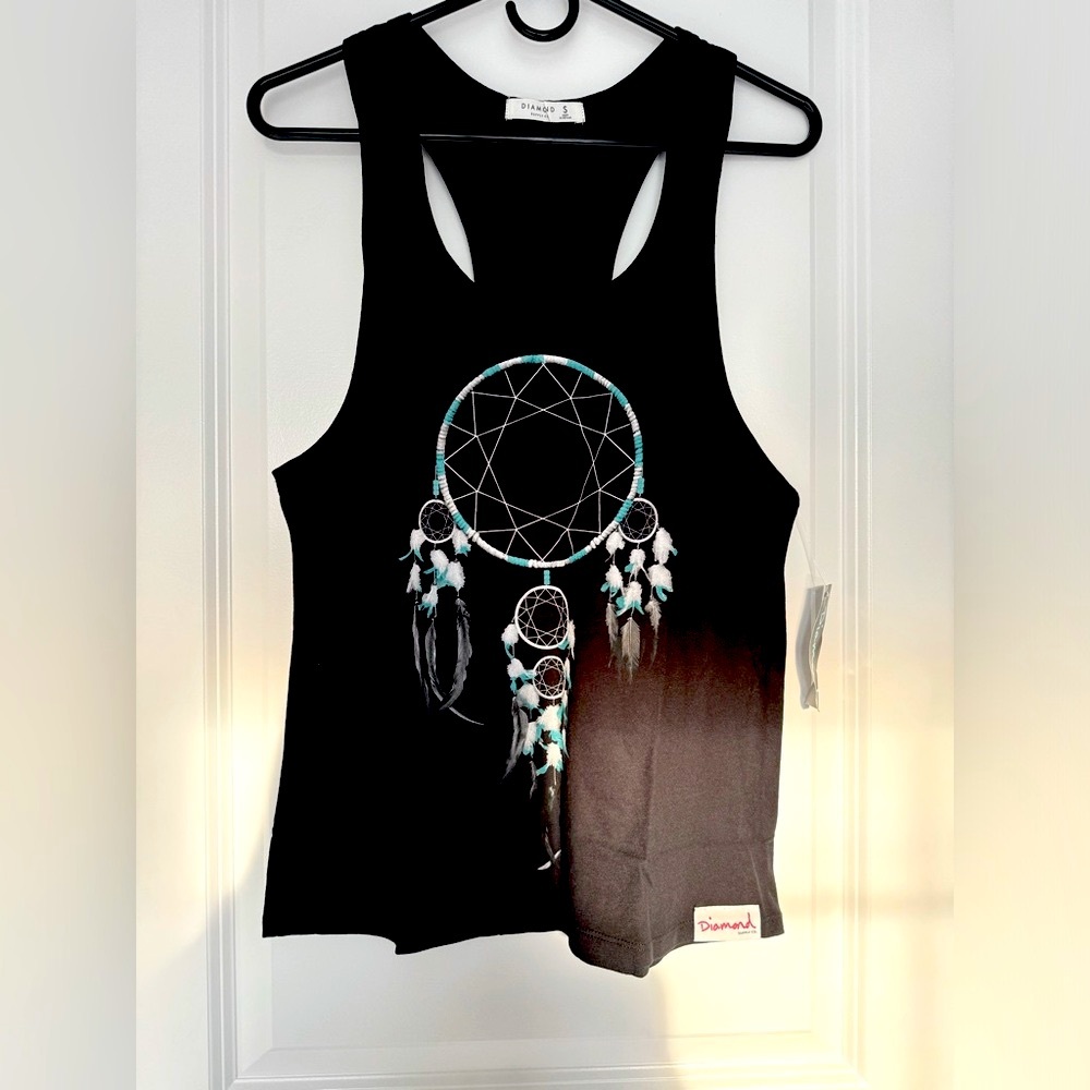 Diamond Supply Co. Women's Black Dreamcatcher Sleeveless Tank (Size: Small)